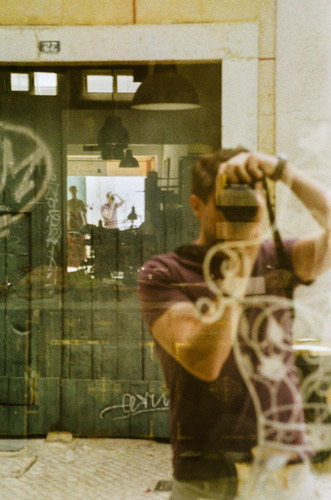 Nikon F3 self portrait in Portual