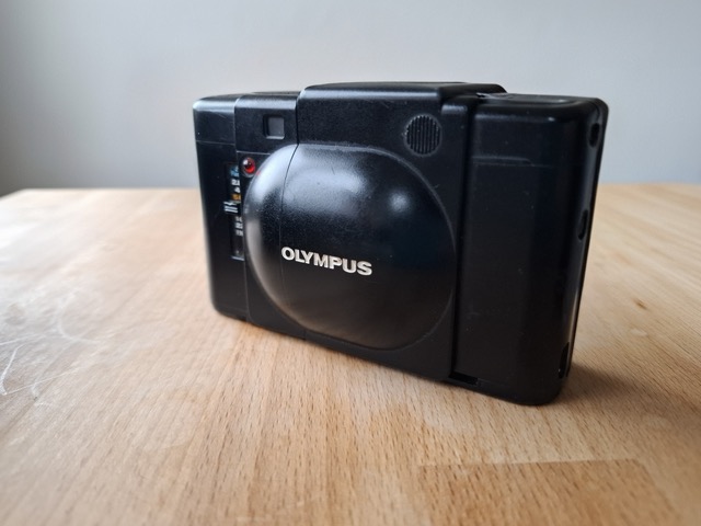 Olympus XA with cover closed